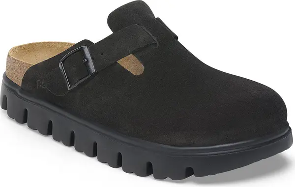 Birkenstock Birkenstock Boston Chunky Suede Leather Narrow Fit Жени - Сандали Birkenstock - Черен - 1028317-5 - Size: 5