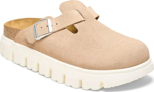 Birkenstock Birkenstock Boston Chunky Suede Leather Narrow Fit Жени - Сандали Birkenstock - Светло кафяв - 1026176-8 - Size: 8