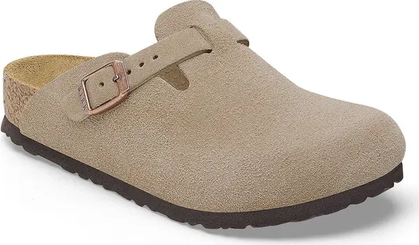 Birkenstock Birkenstock Boston Kids Suede Leather Narrow Fit Жени,Деца - Сандали Birkenstock - Кафяв - 1027875-29 - Size: 29