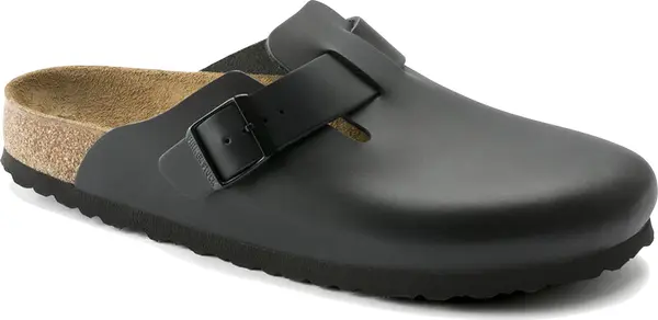 Birkenstock Birkenstock Boston Natural Leather Narrow Fit Жени - Сандали Birkenstock - Черен - 60193-5.5 - Size: 5.5