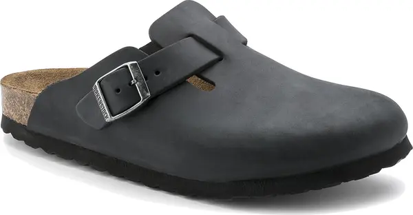 Birkenstock Birkenstock Boston Oiled Leather Regular Fit Мъже - Сандали Birkenstock - Черен - 59461-2.5 - Size: 2.5