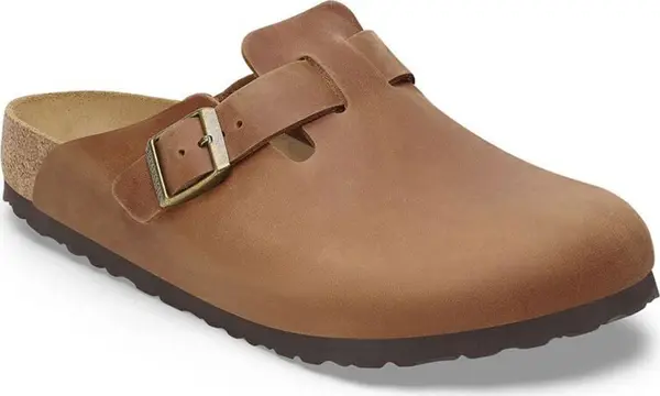 Birkenstock Birkenstock Boston Oiled Leather Regular Fit Мъже - Сандали Birkenstock - Кафяв - 1028179-3.5 - Size: 3.5