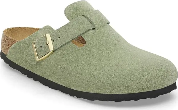 Birkenstock Birkenstock Boston Soft Footbed Regular Fit Жени - Сандали Birkenstock - Зелен - 1027950-7.5 - Size: 7.5