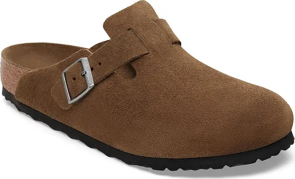 Birkenstock Birkenstock Boston Soft Footbed Suede Leather Regular Fit Мъже - Сандали Birkenstock - Кафяв - 1030814-7 - Size: 7