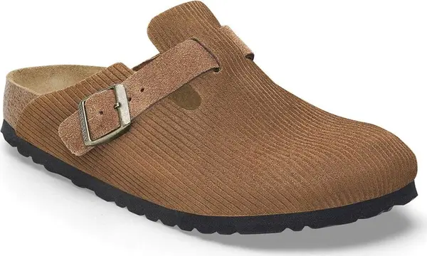 Birkenstock Birkenstock Boston Suede Embossed Narrow Fit Unisex - Сандали Birkenstock - Кафяв - 1028298-5 - Size: 5