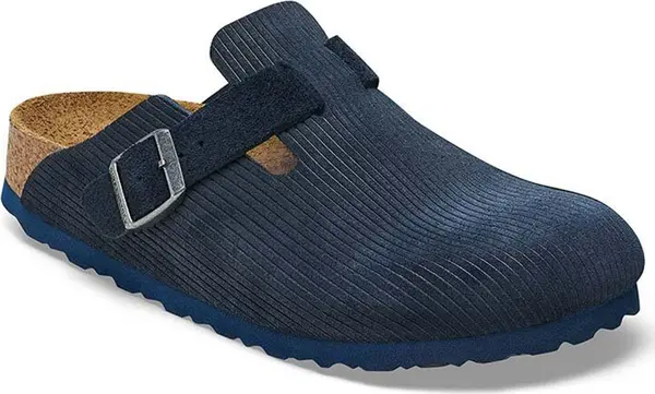 Birkenstock Birkenstock Boston Suede Leather Embossed Narrow Fit Мъже - Сандали Birkenstock - Син - 1026137-5 - Size: 5