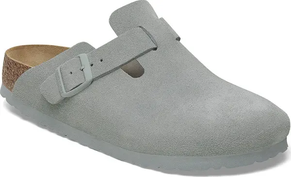 Birkenstock Birkenstock Boston Suede Leather Regular Fit Unisex - Сандали Birkenstock - Сив - 1029212-5 - Size: 5