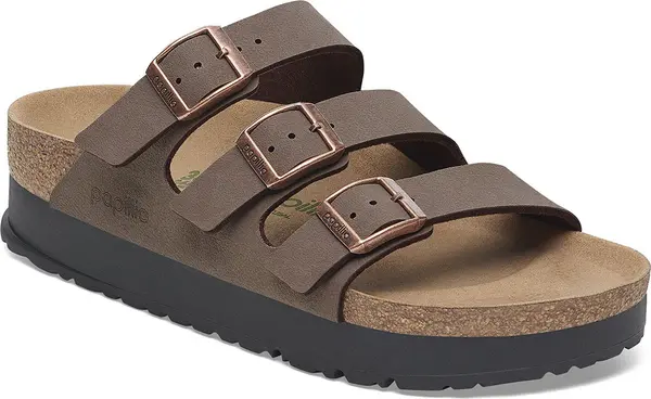 Birkenstock Birkenstock Florida III PAP Flex Platform Birko-Flor Birkibuc Narrow Fit Жени - Сандали Birkenstock - Кафяв - 1029741-7 - Size: 7