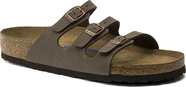 Birkenstock Birkenstock Florida Sofr Footbed Birko-Flor Nubuck Regular Fit Unisex - Сандали Birkenstock - Кафяв - 53881-3.5 - Size: 3.5