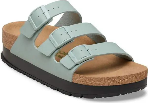 Birkenstock Birkenstock Florida Vegan Flex Platform Birko-Flor Narrow Fit Жени - Сандали Birkenstock - Зелен - 1031244-5.5 - Size: 5.5