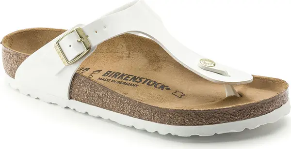 Birkenstock Birkenstock Gizeh BF Patent White Regular Fit Жени - Сандали Birkenstock - Бял - 1005299-7.5 - Size: 7.5