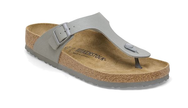 Birkenstock Birkenstock Gizeh BF Saffiano Stone Coin Regular Fit