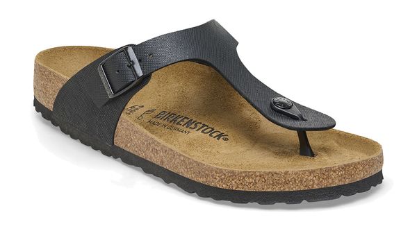 Birkenstock Birkenstock Gizeh BS Saffiano Black Narrow Fit