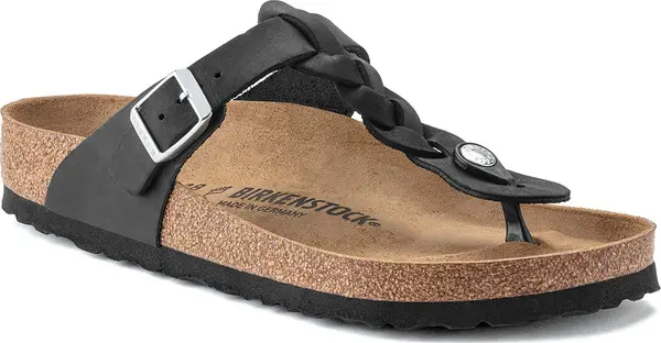 Birkenstock Birkenstock Gizeh Oiled Leather Black Regular Fit Жени - Сандали Birkenstock - Черен - 1021349-2.5 - Size: 2.5