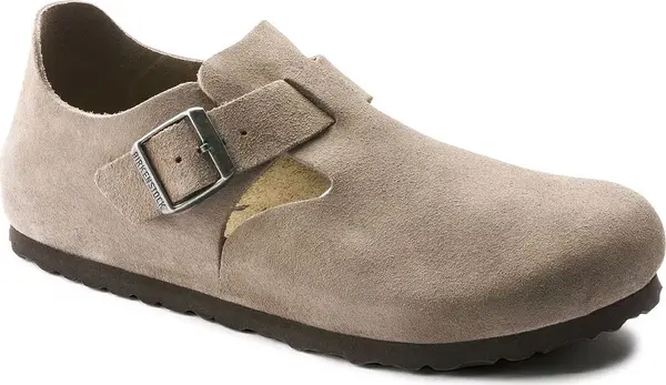 Birkenstock Birkenstock London Suede Leather Regular Fit Unisex - Сандали Birkenstock - Beige - 1010503-8 - Size: 8