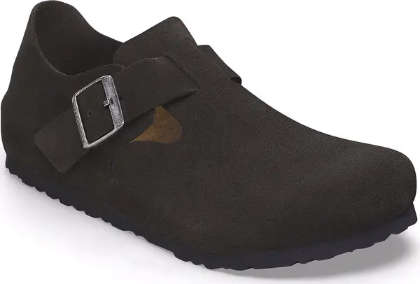 Birkenstock Birkenstock London Suede Leather Regular Fit Unisex - Сандали Birkenstock - Черен - 1028103-7.5 - Size: 7.5