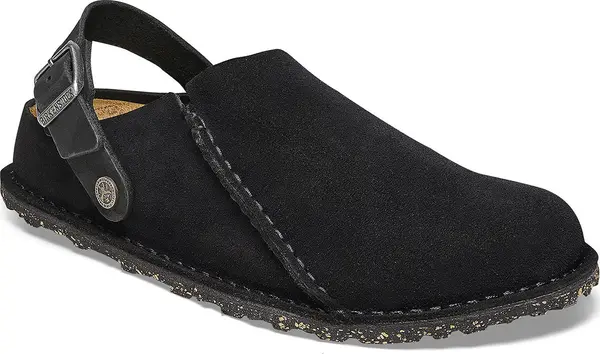 Birkenstock Birkenstock Lutry Premium Suede Leather Narrow Fit Unisex - Сандали Birkenstock - Черен - 1025356-7 - Size: 7