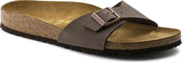 Birkenstock Birkenstock Madrid BF Nubuck Mocha Narrow Fit Unisex - Сандали Birkenstock - Кафяв - 40093-4.5 - Size: 4.5