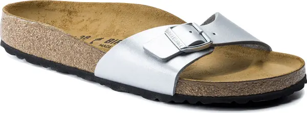 Birkenstock Birkenstock Madrid Birko-Flor Silver Narrow Fit Жени - Сандали Birkenstock - Сив - 40413-9 - Size: 9