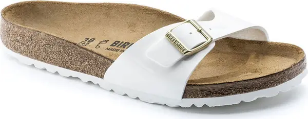 Birkenstock Birkenstock Madrid BS Patent White Regular Fit Жени - Сандали Birkenstock - Бял - 1005309-2.5 - Size: 2.5