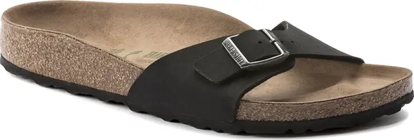 Birkenstock Birkenstock Madrid Vegan Birko-Flor Nubuck Narrow Fit Жени - Сандали Birkenstock - Черен - 1020060-7.5 - Size: 7.5