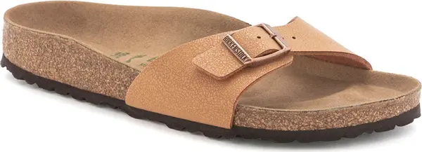 Birkenstock Birkenstock Madrid Vegan Birko-Flor Nubuck Narrow Fit Жени - Сандали Birkenstock - Светло кафяв - 1025050-7.5 - Size: 7.5