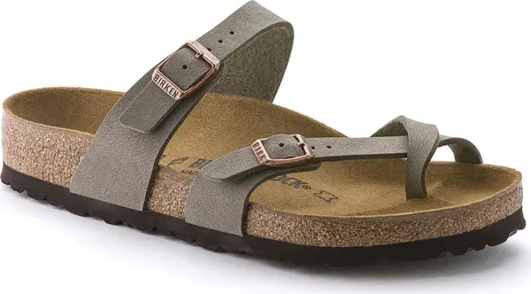 Birkenstock Birkenstock Mayari BF-Nubuck Stone Regular Fit Жени - Сандали Birkenstock - Кафяв - 71071-2.5 - Size: 2.5