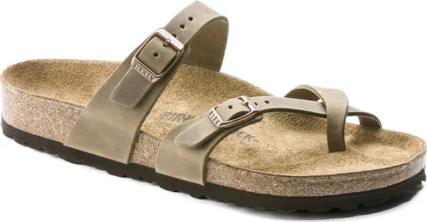 Birkenstock Birkenstock Mayari FL Tabacco Brown Regular Fit Unisex - Сандали Birkenstock - Сив - 1011433-2.5 - Size: 2.5