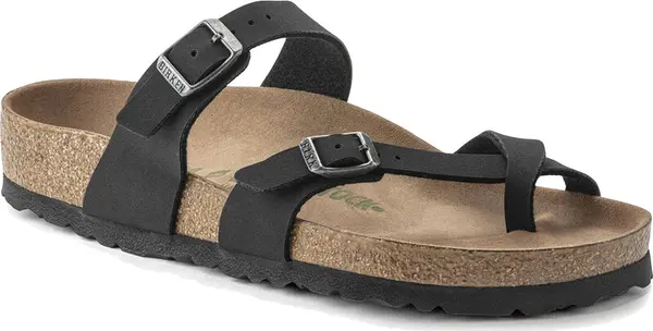 Birkenstock Birkenstock Mayari Vegan Birko-Flor Nubuck Regular Fit Жени - Сандали Birkenstock - Черен - 1021176-7 - Size: 7