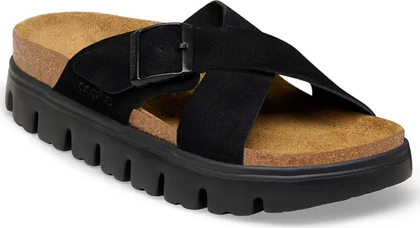 Birkenstock Birkenstock Siena PAP Chunky Suede Leather Narrow Fit Black Жени - Сандали Birkenstock - Черен - 1031236-4.5 - Size: 4.5
