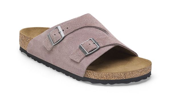 Birkenstock Birkenstock Zürich Suede Leather Faded Purple Narrow Fit