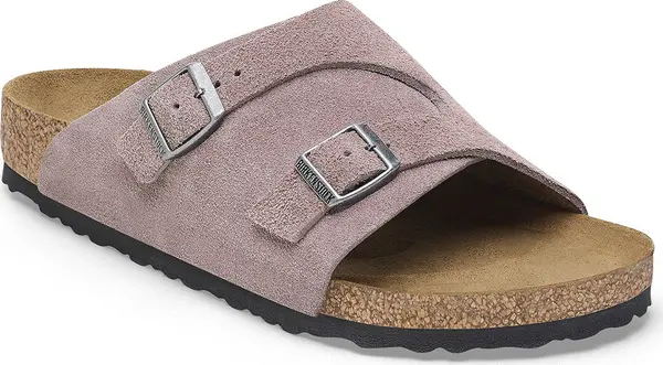 Birkenstock Birkenstock Zürich Suede Leather Faded Purple Regular Fit Мъже - Сандали Birkenstock - Розов - 1028309-7 - Size: 7