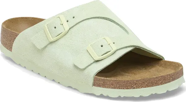 Birkenstock Birkenstock Zürich Suede Leather Narrow Fit Жени - Сандали Birkenstock - Зелен - B1026826-5.5 - Size: 5.5
