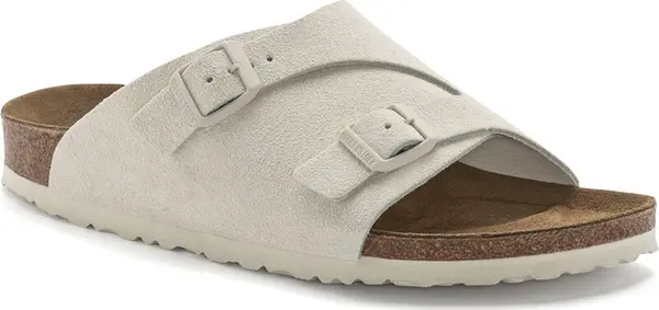 Birkenstock Birkenstock Zürich Suede Leather Regular Fit Unisex - Сандали Birkenstock - Сив - 1025028-9 - Size: 9