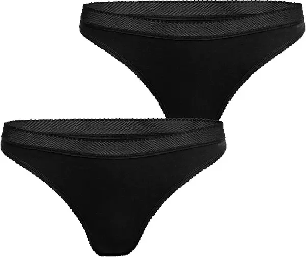 Björn Borg Bjorn Borg Core Thong 2-pack Жени - Бельо Björn Borg - Черен - 10000162_BW_MP001-L - Size: L