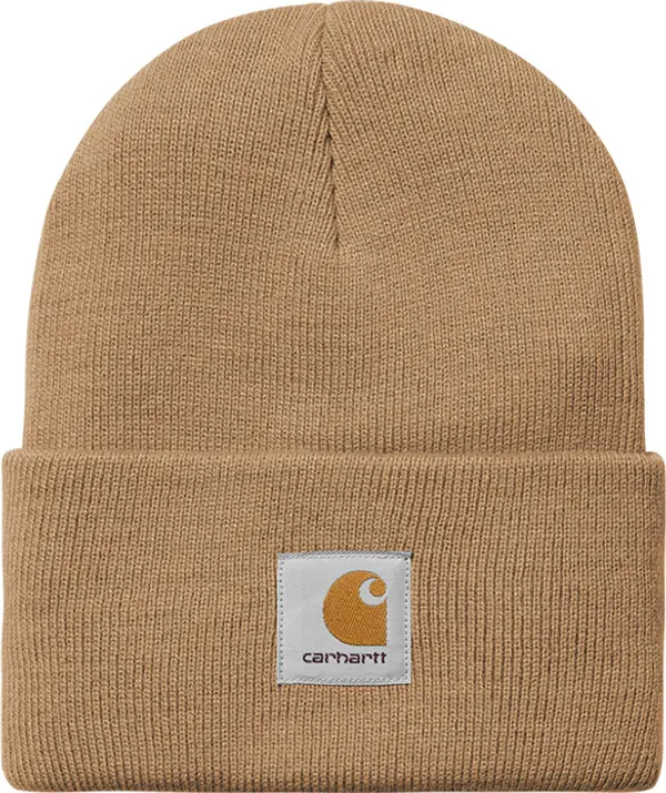 Carhartt WIP Carhartt WIP Acrylic Watch Hat Peanut Unisex - Чапки Carhartt WIP - Светло кафяв - I020222_2FS_XX-One-size - Size: One size