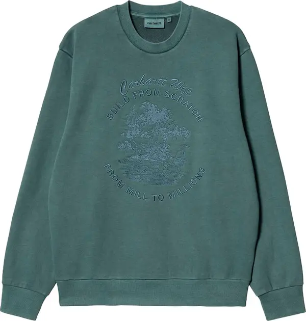 Carhartt WIP Carhartt WIP Bayou Sweatshirt Botanic Мъже - Суитшърти и блузи с качулка Carhartt WIP - Зелен - I031818_1D7_GD-M - Size: M
