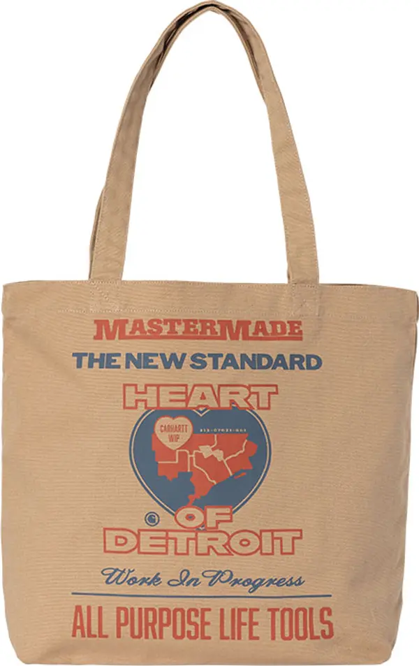 Carhartt WIP Carhartt WIP Canvas Graphic Tote Unisex - Раници и чанти Carhartt WIP - Кафяв - I033975_34G_XX-One-size - Size: One size