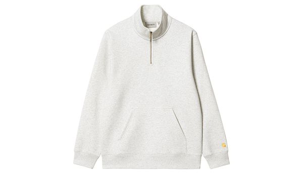 Carhartt WIP Carhartt WIP Chase Neck Zip Sweatshirt Ash Heather