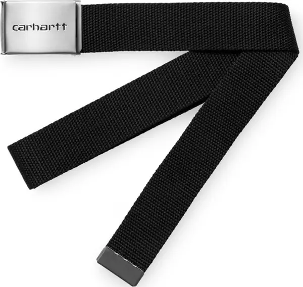 Carhartt WIP Carhartt WIP Clip Belt Chrome - Black Unisex - Колан Carhartt WIP - Черен - I019176_89_XX-One-size - Size: One size