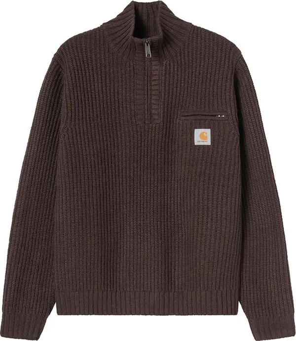 Carhartt WIP Carhartt WIP Detroit Half Zip Sweater Мъже - Суитшърти и блузи с качулка Carhartt WIP - Кафяв - I035398_33H_XX-M - Size: M