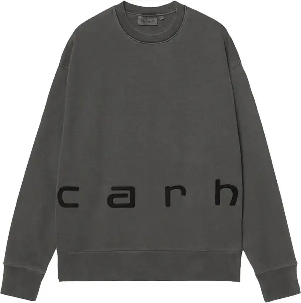Carhartt WIP Carhartt WIP Felt Script Sweat Black Мъже - Суитшърти и блузи с качулка Carhartt WIP - Черен - I034041_00E_GD-XL - Size: XL
