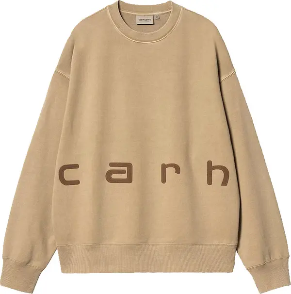 Carhartt WIP Carhartt WIP Felt Script Sweat Peanut Мъже - Суитшърти и блузи с качулка Carhartt WIP - Кафяв - I034041_2J8_GD-M - Size: M