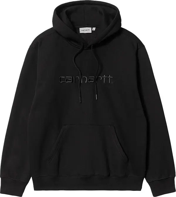Carhartt WIP Carhartt WIP Hooded Carhartt Sweatshirt Black Мъже - Суитшърти и блузи с качулка Carhartt WIP - Черен - I030547_00E_XX-M - Size: M