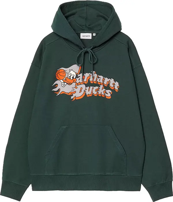 Carhartt WIP Carhartt WIP Hooded Flaming Ducks Sweat Мъже - Суитшърти и блузи с качулка Carhartt WIP - Зелен - I034724_CI_XX-L - Size: L