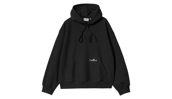 Carhartt WIP Carhartt WIP Hooded Label Script Sweat Black