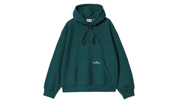 Carhartt WIP Carhartt WIP Hooded Label Script Sweat Malachite