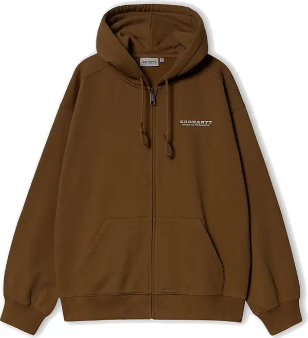 Carhartt WIP Carhartt WIP Hooded Runaway Sweat Jacket Hamilton Brown Мъже - Суитшърти и блузи с качулка Carhartt WIP - Кафяв - I034414_2IQ_06-L - Size: L