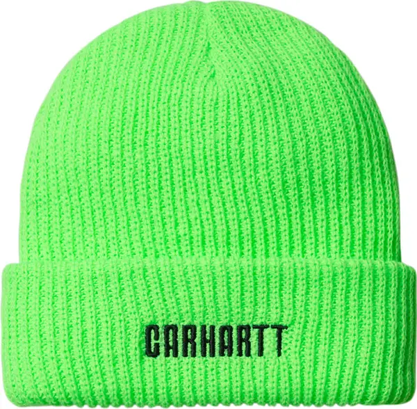 Carhartt WIP Carhartt WIP Industry Beanie Lumo Green Unisex - Чапки Carhartt WIP - Зелен - I034368_2N7_XX-One-size - Size: One size