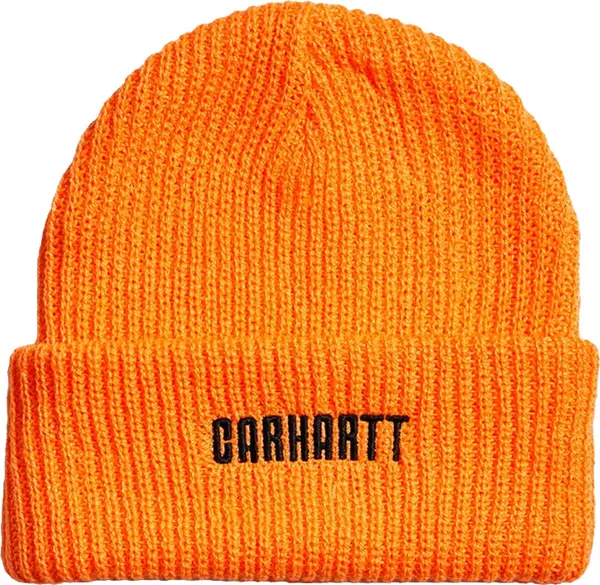 Carhartt WIP Carhartt WIP Industry Beanie Lumo Orange Unisex - Чапки Carhartt WIP - Оранжев - I034368_2N8_XX-One-size - Size: One size